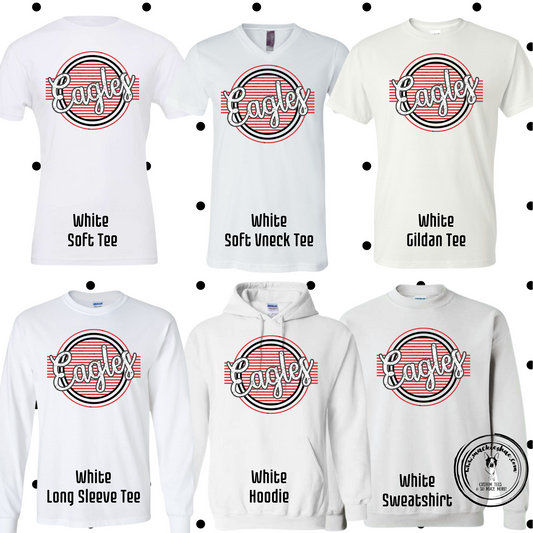 MMS- Eagles Line Circle White Gear