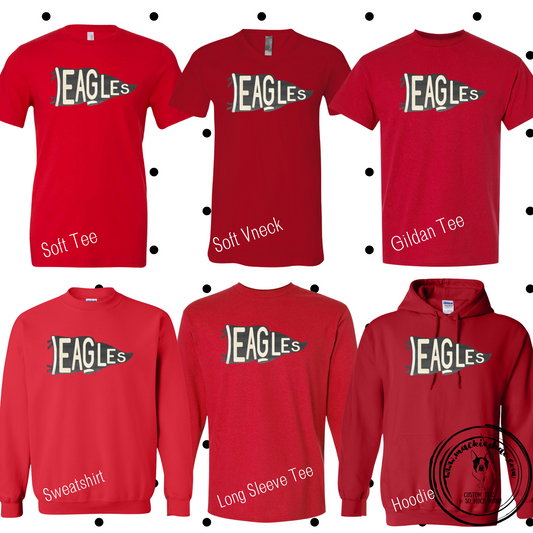 MMS- Eagles Pennant Red Gear