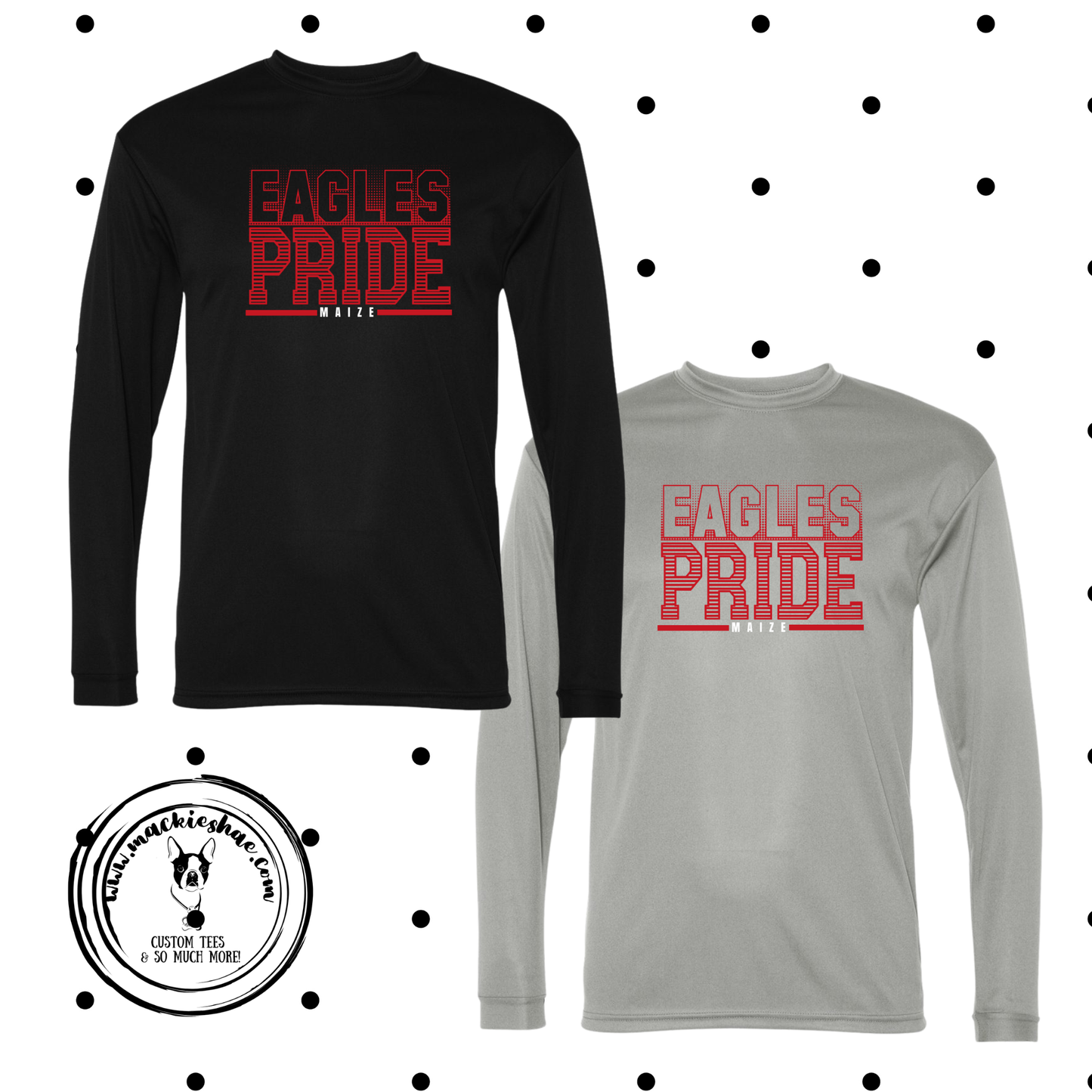 MMS- Eagles Pride Maize Performance Dri-Fit Long Sleeve Tee