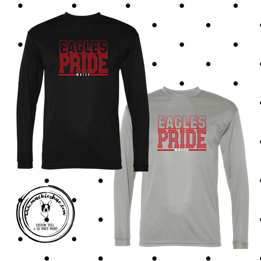 MMS- Eagles Pride Maize Performance Dri-Fit Long Sleeve Tee