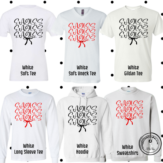 MMS- Eagles Stacked Bow White Gear