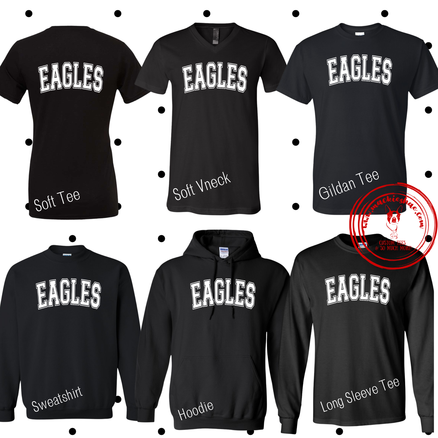 MMS- Eagles Varsity Black Gear