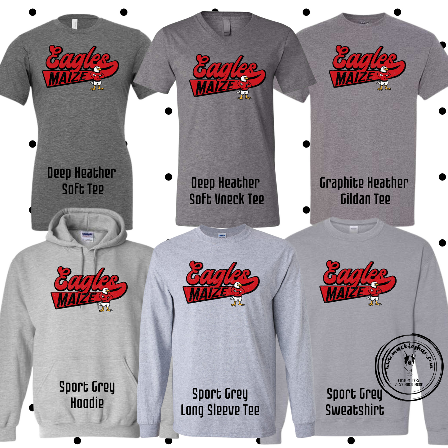 MMS- Maize Eagles Vintage Swoosh Grey Gear