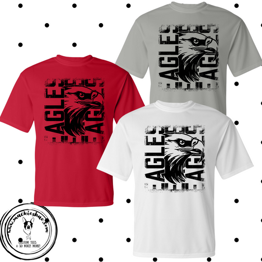 MMS- Eagles Distressed Performance Dri-Fit Tee