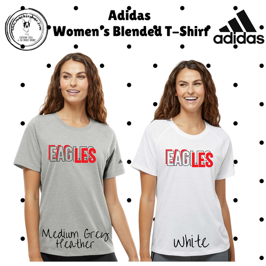 MMS- Eagles Overlay ADIDAS Women's Blended T-Shirt