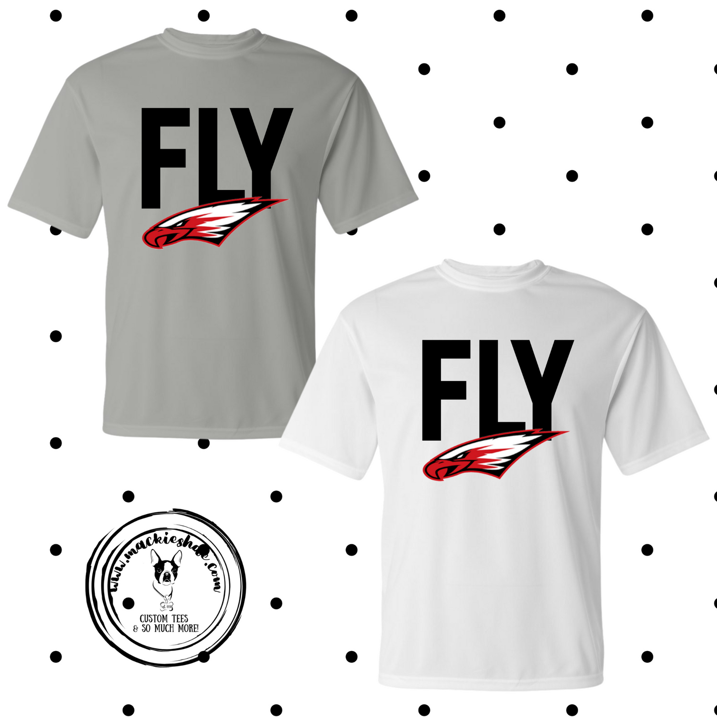 MMS- Fly with Power Eagle Performance Dri-Fit Tee