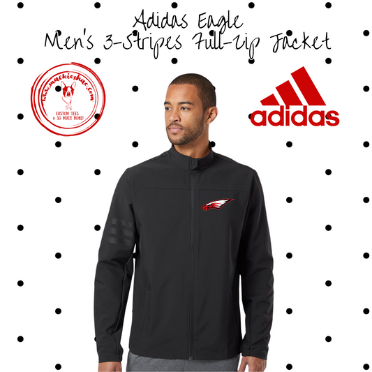 MMS- Eagle ADIDAS Men's 3-Stripes Full-Zip Jacket