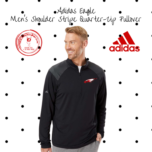 MMS- Eagle ADIDAS Men's Shoulder Stripe 1/4 Zip Pullover
