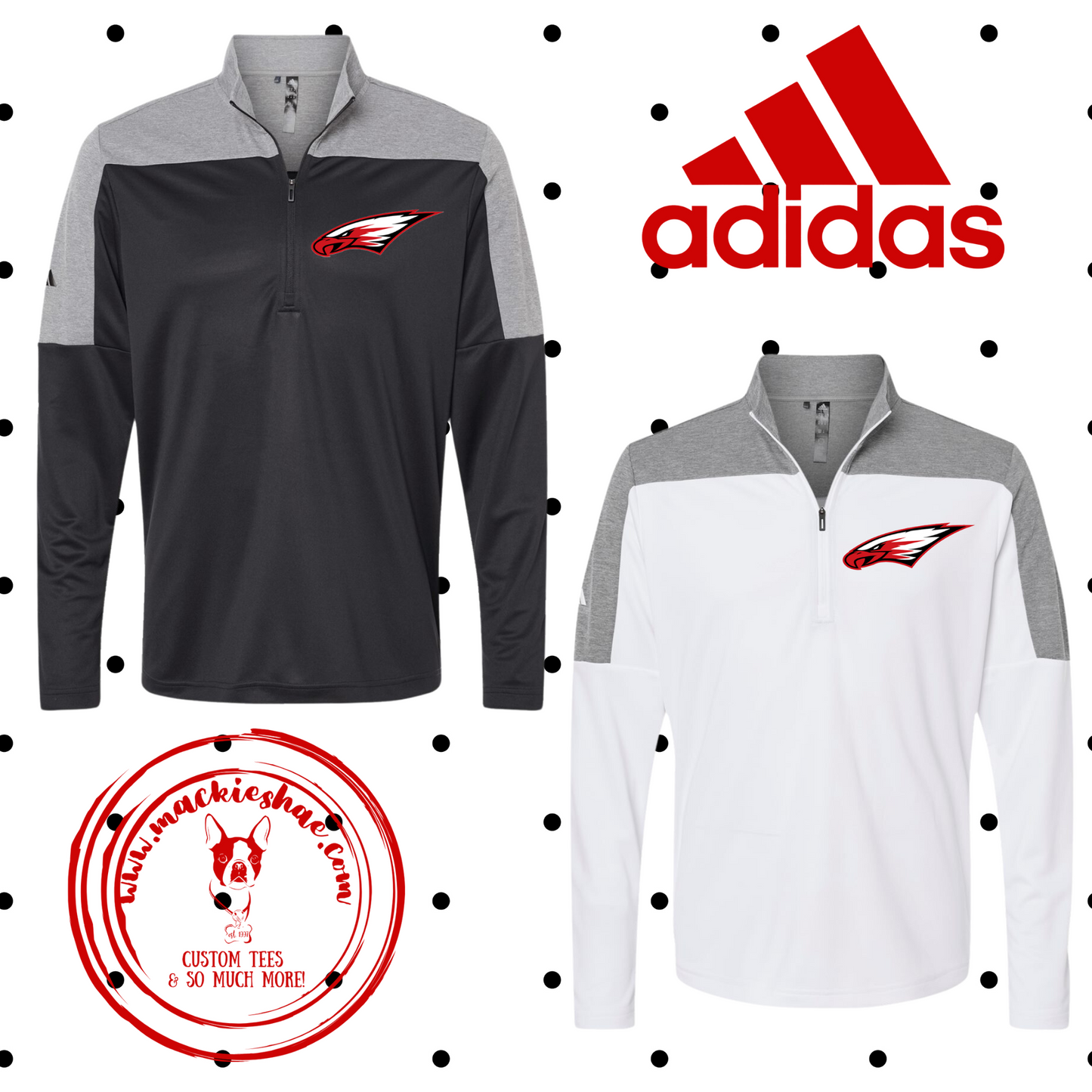 MMS- Eagle ADIDAS Men's Lightweight 1/4 Zip Pullover