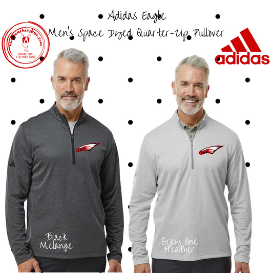 MMS- Eagle ADIDAS Men's Space Dyed Quarter-Zip Pullover