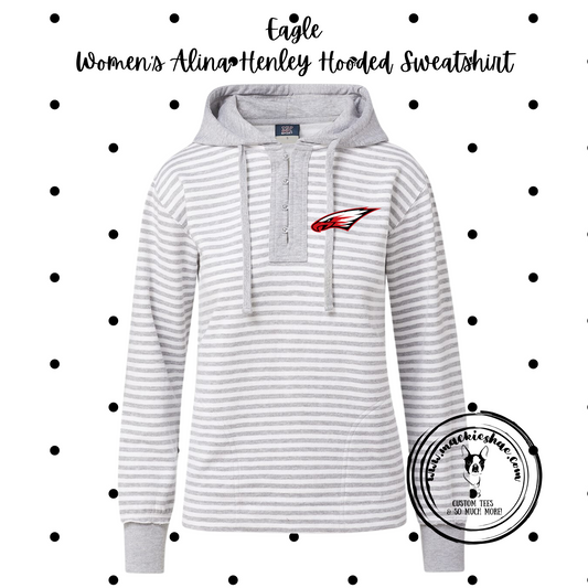 MMS- Eagle Women's Alina Henley Hooded Sweatshirt