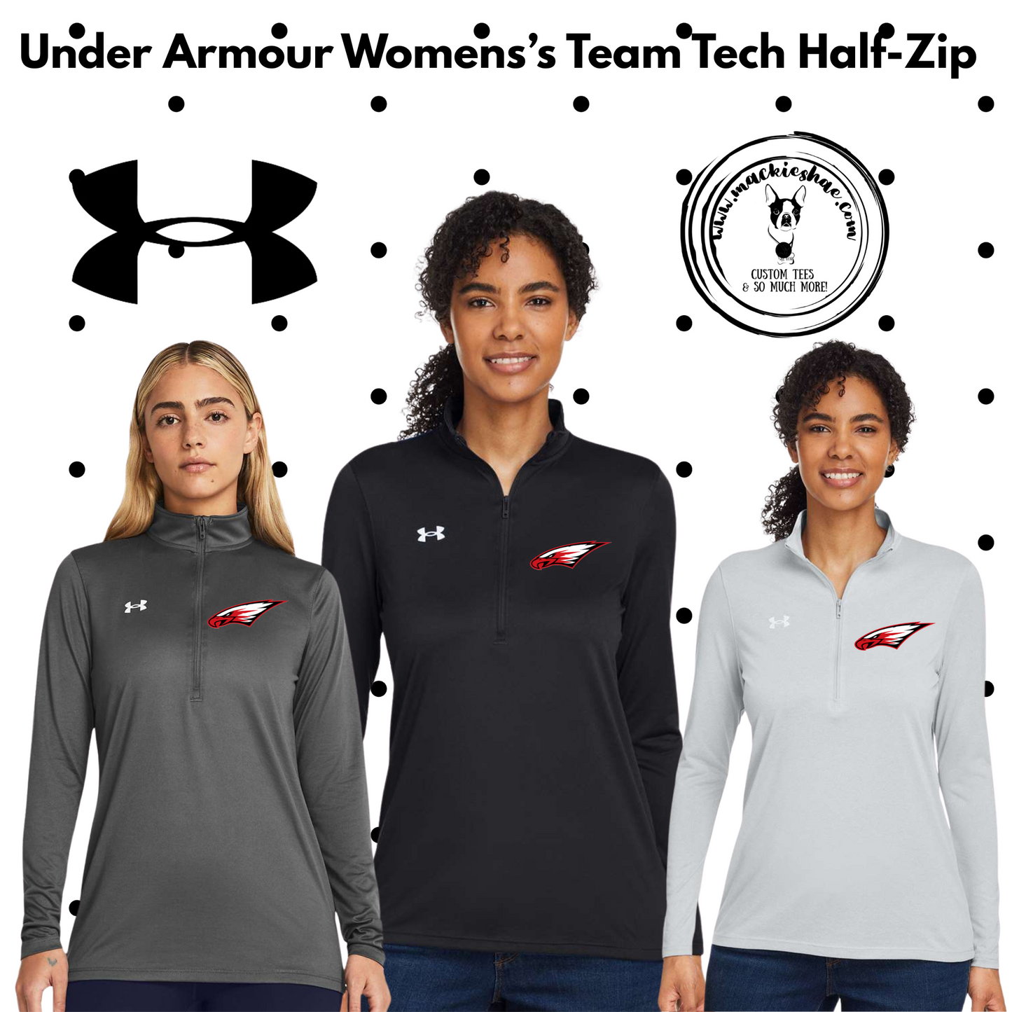MMS- Eagle Under Armour Women's Team Tech Half-Zip