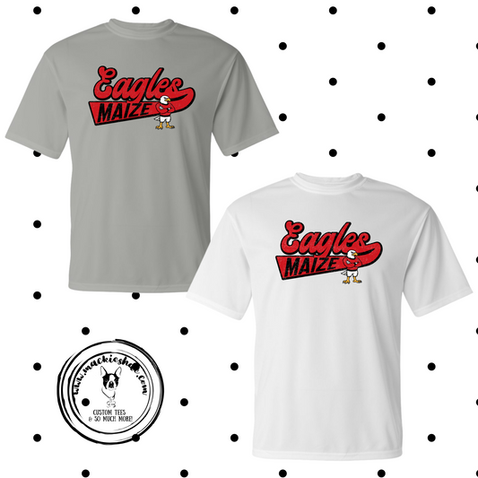 MMS- Maize Eagles Vintage Swoosh Performance Dri-Fit Tee