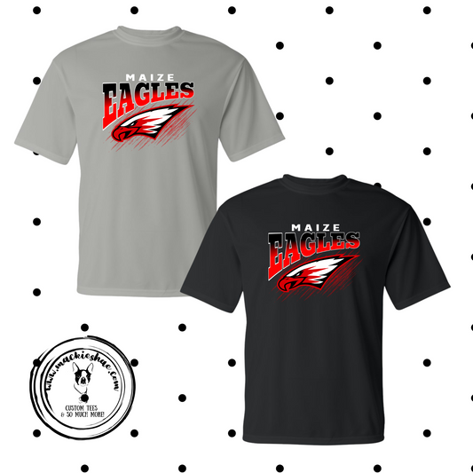 MMS- Maize Eagles with Power Eagle Performance Dri-Fit Tee for Youth and Adults