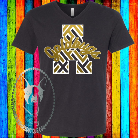 Alva Goldbugs Chevron Custom Shirt, Soft Short Sleeve Tee (3 Options)