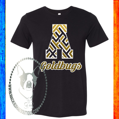 Alva Goldbugs Chevron Custom Shirt, Soft Short Sleeve Tee (3 Options)