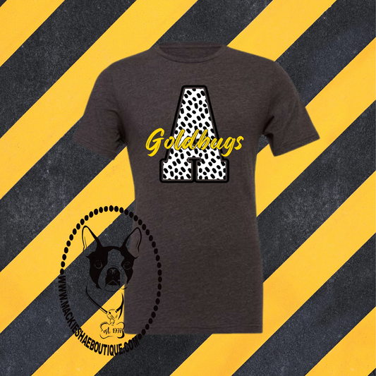 A Dot for Goldbugs Custom Shirt for Kids and Adults,  Dark Heather Soft Short Sleeve Tee