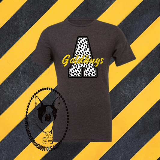 A Dot for Goldbugs Custom Shirt for Kids and Adults, Dark Heather Soft Short Sleeve Tee