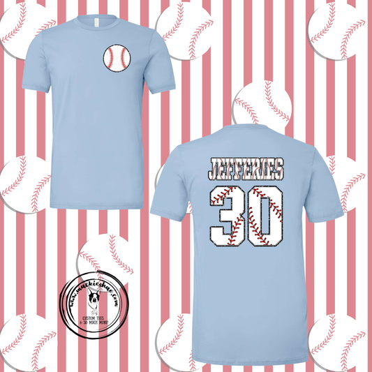 Baseball Personalized Custom Shirt, Soft Short Sleeve Tee