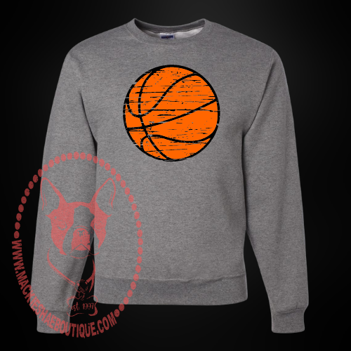 Distressed Basketball Custom Shirt for adults, Crewneck Sweatshirt