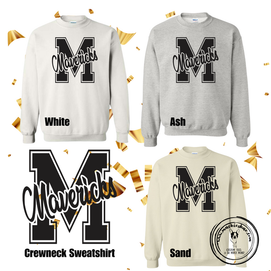 Mavs- Big M Mavericks Sweatshirt for Youth and Adults