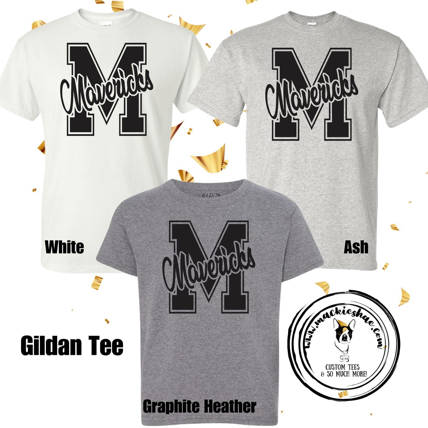 Mavs- Big M Mavericks Gildan Tee for Youth and Adults