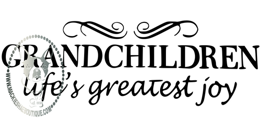 Grandchildren Life's Greatest Joy Custom Decal