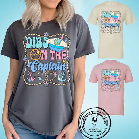 Dibs on the Captain Custom Shirt, Soft Short-Sleeve