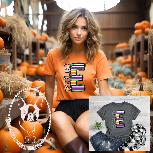 E for Eagles Fall Soft Custom Shirt for Kids and Adults *Only Available till October 15th* (2 Colors)