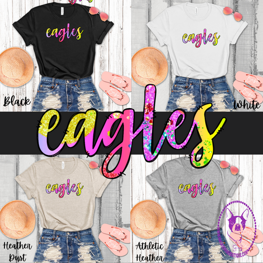 Eagles Neon Custom Shirt for Youth and Adults, Soft Tee