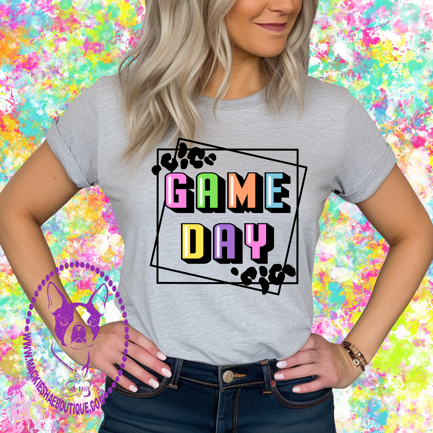 Game Day Neon Custom Shirt for Youth and Adults, Soft Tees and Crewneck Sweatshirts