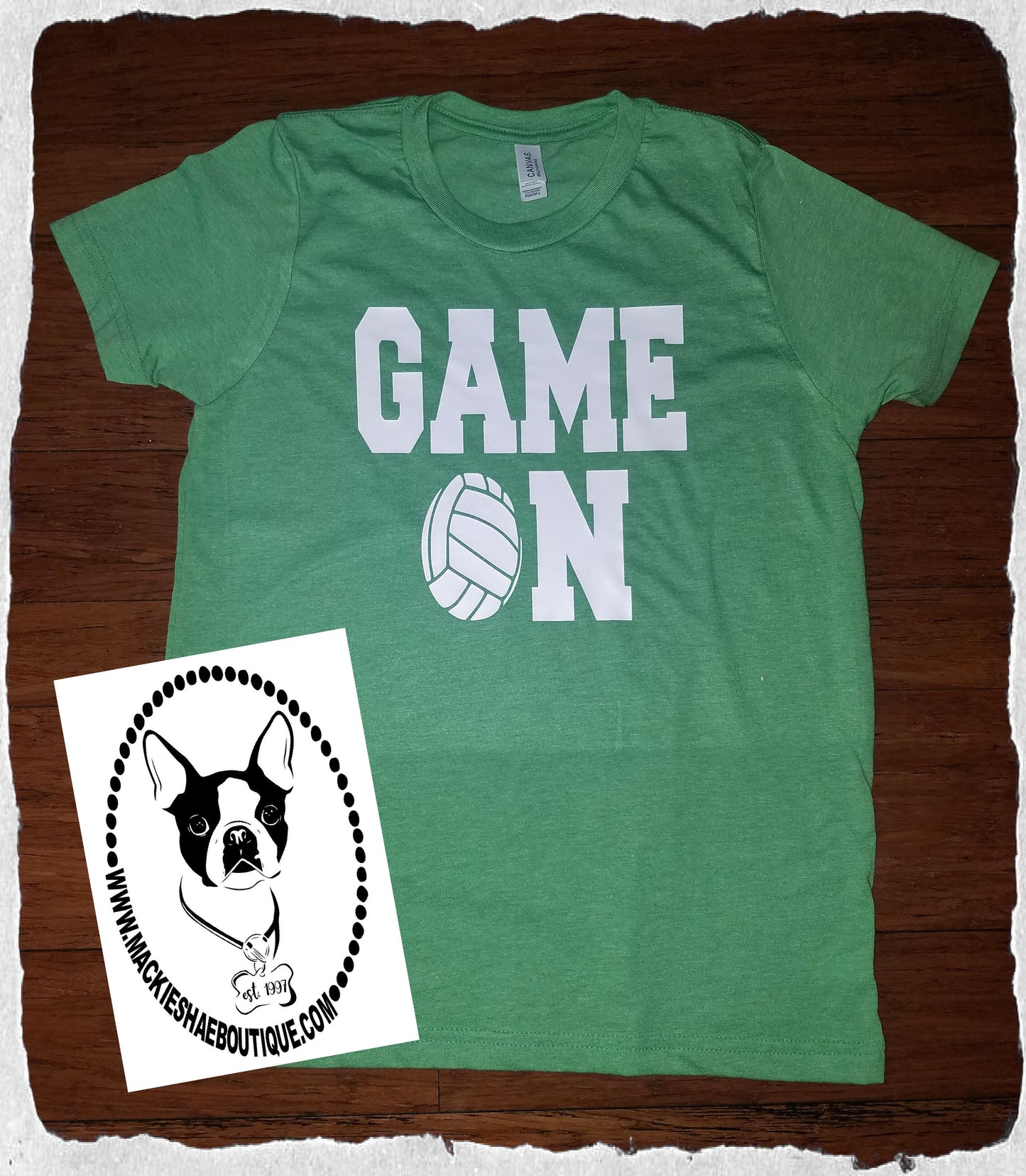 Game On Volleyball (get any ball) Custom Shirt for Kids and Adults, Short Sleeve