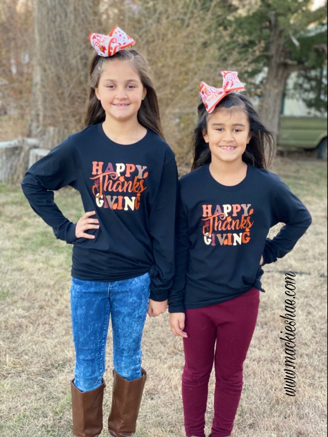 Happy Thanksgiving Custom Shirt, Long Sleeve Tee