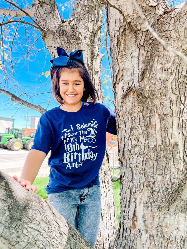 I Solemnly Swear... Birthday Custom Shirt for Kids, Short Sleeve (Get Any Number and Name)