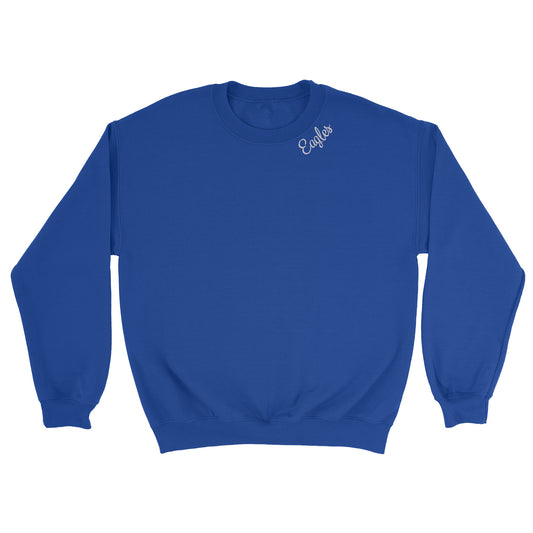 Eagles Neckline Embroidered Blend Crewneck Sweatshirt