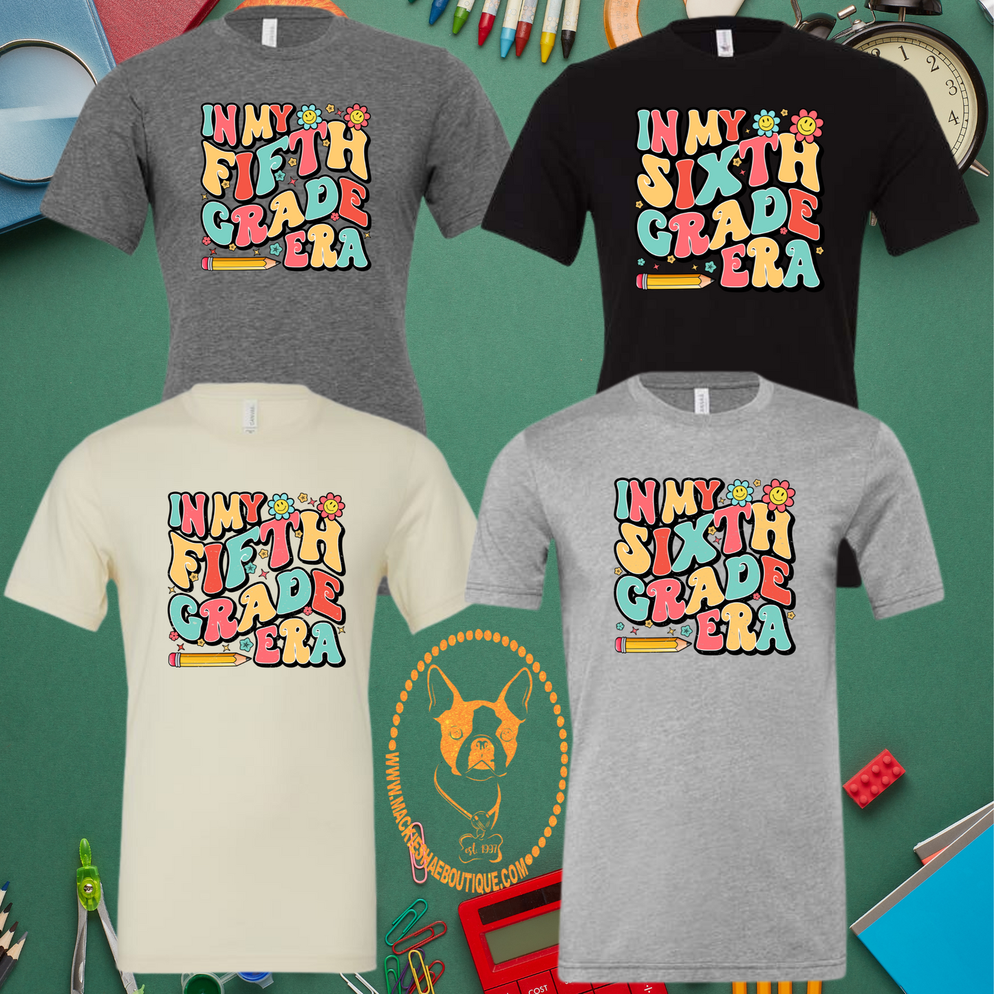 In My (Grade) Era Custom Shirt for Kids and Adults, Soft Short Sleeve (Get any Grade)