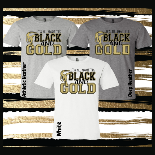 Mavs- It's All About the Black & Gold Soft Tee for Youth and Adults***RETIRING DESIGN