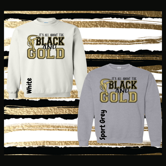 Mavs- It's All About the Black & Gold Sweatshirt for Youth and Adults***RETIRING DESIGN