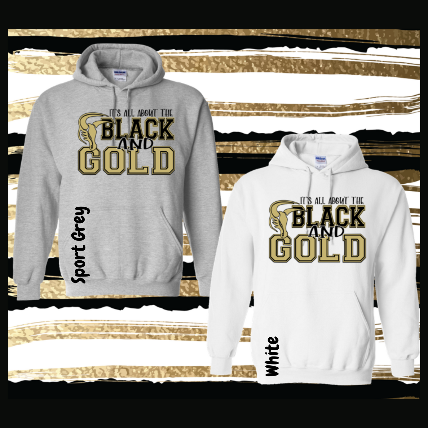 Mavs- It's All About the Black & Gold Hoodie for Youth and Adults