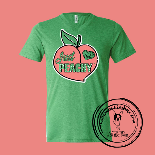 Just Peachy Custom Shirt, Short Sleeve