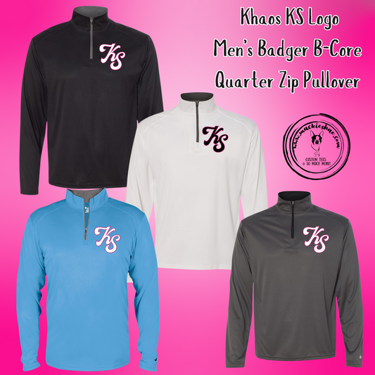 Khaos- Khaos KS Logo B-Core Quarter Zip Pullover for Men