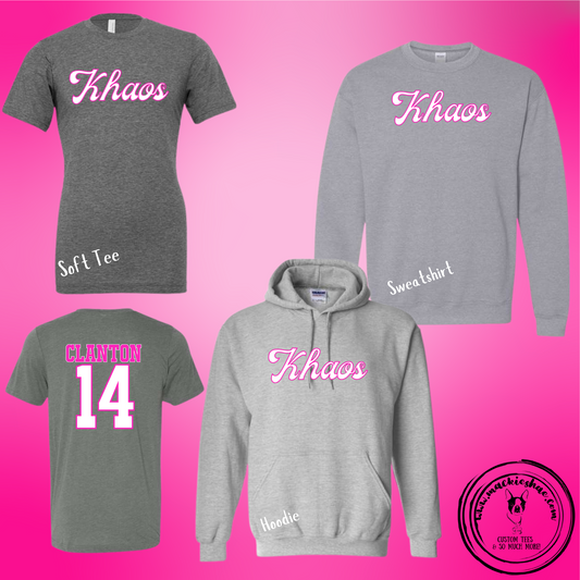 Khaos- Khaos Personalized Grey Gear