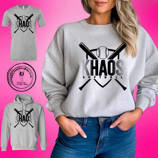 Khaos- Khaos Softball Bats Grey Gear