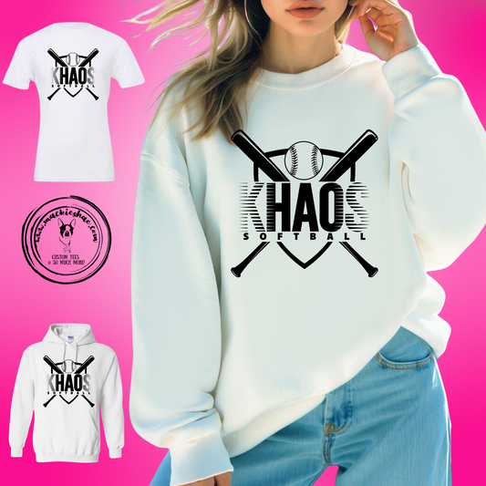 Khaos- Khaos Softball Bats White Gear