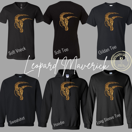 Mavs- Leopard Maverick Gear for Youth and Adults (6 Shirt Options)