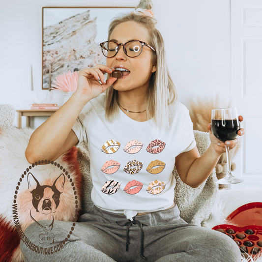 Lips Custom Shirt for Adults, Soft Short Sleeve