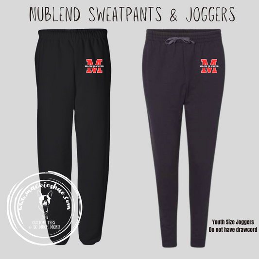 MJC- Maize Jr Cheer M Logo Joggers and Sweatpants