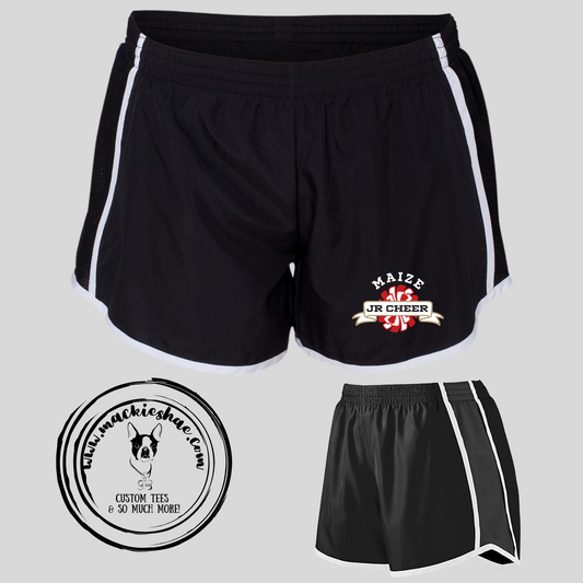 MJC- Maize Jr Cheer Pom Logo Shorts, Girls & Womens