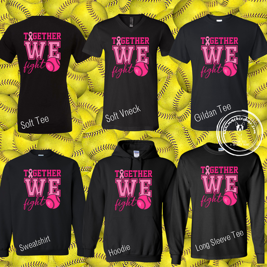 Maverick Softball/Baseball Together We Fight Custom Shirt for Youth and Adults, Black Gear