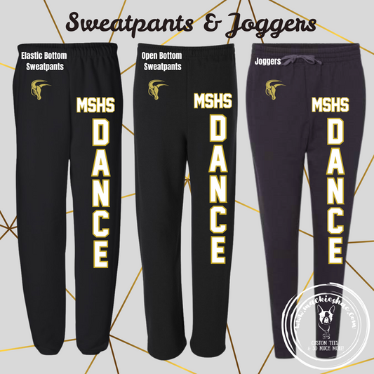 MSHS Dance-MSHS Dance Black Joggers and Sweatpants